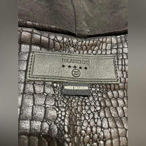 BLANK NYK | Mock Croc Faux Leather Jacket Size XSmall - Picture 10 of 11